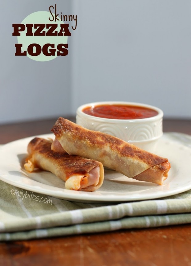 Baked Pizza Logs